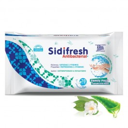 Υγρά Μαντηλάκια Sidifresh Antibacterial 70τεμ.