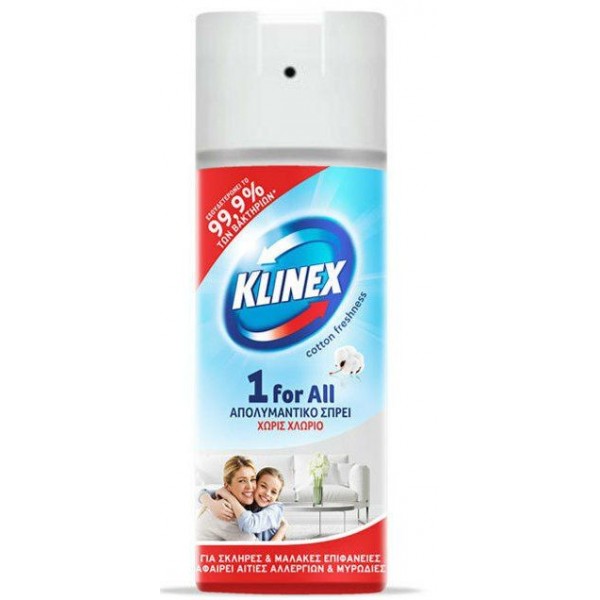 Klinex Απολυμαντικό Σπρέι 1 For All Cotton Fresh 400ml